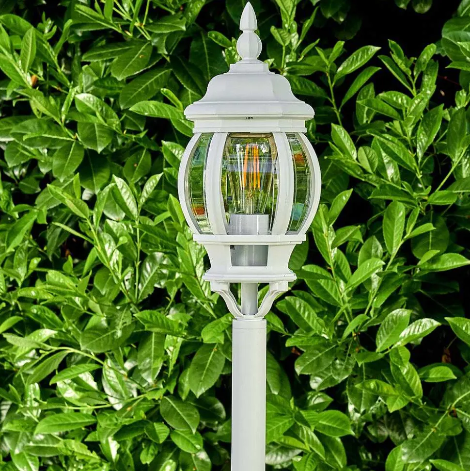 Lampadaire Exterieur Lentua Blanc, 1 Lumiere