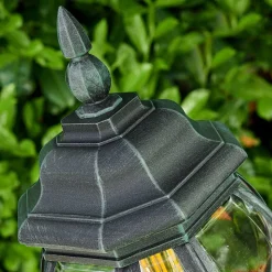 Lampadaire Exterieur Lentua Vert, Noir, 1 Lumiere, Detecteur De Mouvement