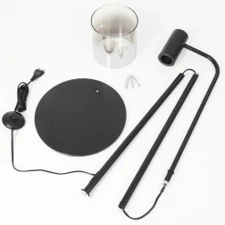 Lampadaire Gafa Noir, 1 Lumiere