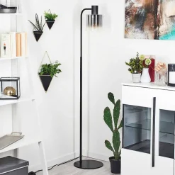 Lampadaire Gafa Noir, 1 Lumiere