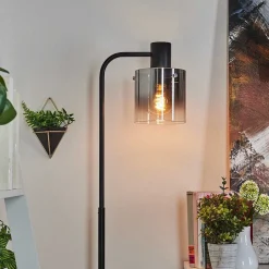 Lampadaire Gafa Noir, 1 Lumiere