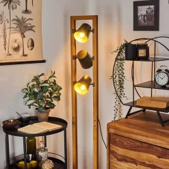 Lampadaire Gressot Brun, Gris, 3 Lumieres