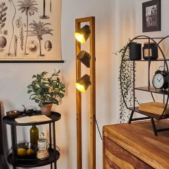 Lampadaire Gressot Brun, Gris, 3 Lumieres