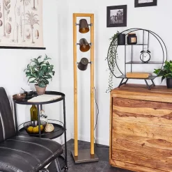 Lampadaire Gressot Brun, Gris, 3 Lumieres