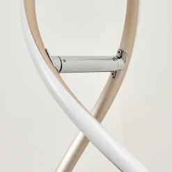 Lampadaire Henrichemont Led Chrome, Nickel Mat, 1 Lumiere