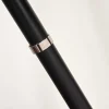 Lampadaire Honoa Chrome, Noir, 1 Lumiere