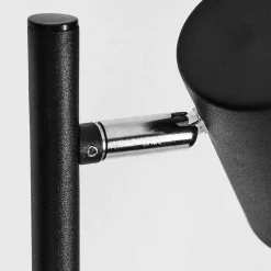 Lampadaire Javel Chrome, Noir, 3 Lumieres