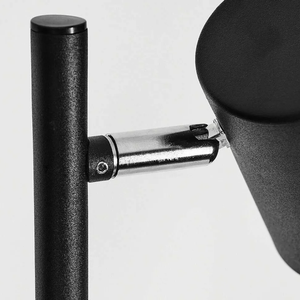 Lampadaire Javel Chrome, Noir, 3 Lumieres