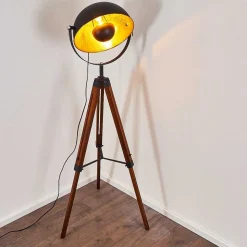 Lampadaire Jupiter Bois Fonce, 1 Lumiere