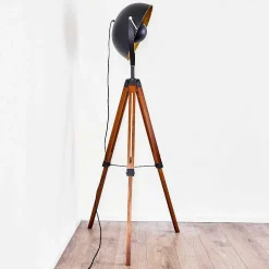 Lampadaire Jupiter Bois Fonce, 1 Lumiere