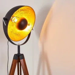 Lampadaire Jupiter Bois Fonce, 1 Lumiere