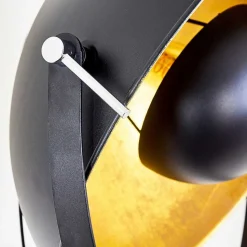 Lampadaire Jupiter Brun, Bois Fonce, Noir, 1 Lumiere