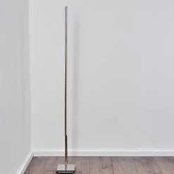 Lampadaire Lovrup Led Acier Inoxydable, 1 Lumiere