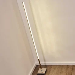 Lampadaire Lovrup Led Acier Inoxydable, 1 Lumiere