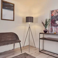 Lampadaire Malu Nickel Mat, 1 Lumiere