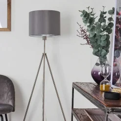 Lampadaire Malu Nickel Mat, 1 Lumiere