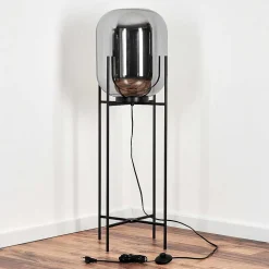 Lampadaire Manzano Noir, 1 Lumiere