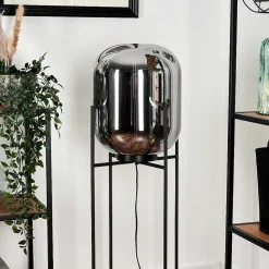 Lampadaire Manzano Noir, 1 Lumiere