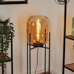 Lampadaire Manzano Noir, 1 Lumiere