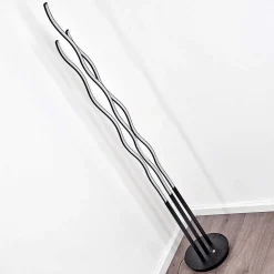 Lampadaire Mapleton Led Noir, 3 Lumieres, Telecommandes