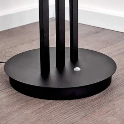 Lampadaire Mapleton Led Noir, 3 Lumieres, Telecommandes