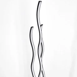 Lampadaire Mapleton Led Noir, 3 Lumieres, Telecommandes