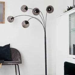 Lampadaire Mesas Anthracite, 5 Lumieres
