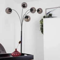 Lampadaire Mesas Anthracite, 5 Lumieres