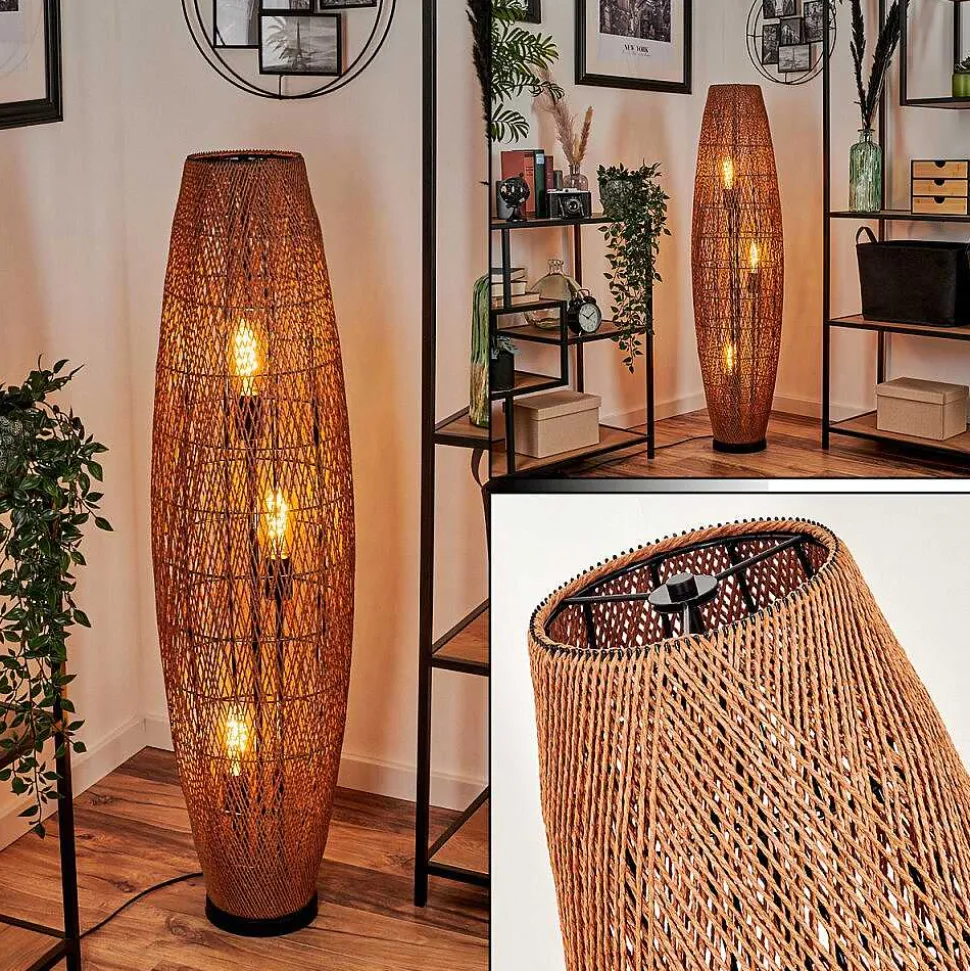 Lampadaire Mulstrand Ecru, Noir, 3 Lumieres