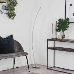 Lampadaire Nagu Led Nickel Mat, 1 Lumiere