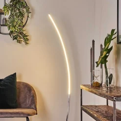 Lampadaire Nagu Led Nickel Mat, 1 Lumiere