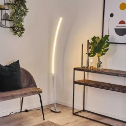 Lampadaire Nagu Led Nickel Mat, 1 Lumiere