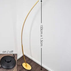 Lampadaire Nagu Led Or, 1 Lumiere