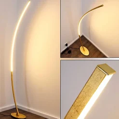 Lampadaire Nagu Led Or, 1 Lumiere