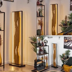 Lampadaire Nevogilde Led Ecru, Noir, 1 Lumiere