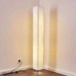 Lampadaire Newtok Chrome, 2 Lumieres