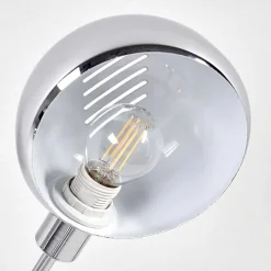 Lampadaire Nikkala Chrome, Blanc, 5 Lumieres