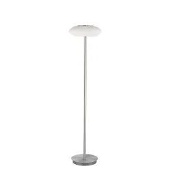 Lampadaire Paul Neuhaus Q-Etienne Led Acier Brosse, 1 Lumiere, Telecommandes