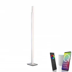 Lampadaire Paul Neuhaus Q-Tower Led Aluminium, 2 Lumieres, Telecommandes
