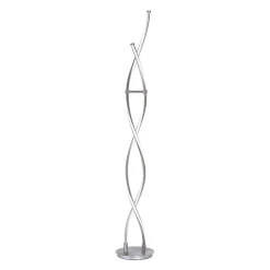 Lampadaire Paul Neuhaus Q-Malina Led Acier Inoxydable, 2 Lumieres, Telecommandes