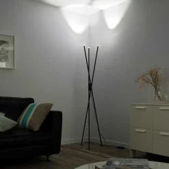 Lampadaire Paul-Neuhaus Q-Peter Led Anthracite, 3 Lumieres, Telecommandes