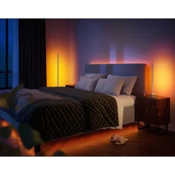 Lampadaire Philips Hue Gradient Signe Oak Led Ecru, Blanc, 1 Lumiere