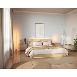 Lampadaire Philips Hue Gradient Signe Oak Led Ecru, Blanc, 1 Lumiere