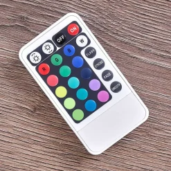 Lampadaire Pipe Led Nickel Mat, 1 Lumiere, Telecommandes, Changeur De Couleurs