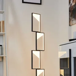 Lampadaire Pitasch Led Noir, 1 Lumiere