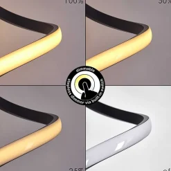 Lampadaire Pitasch Led Noir, 1 Lumiere