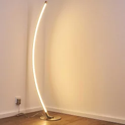 Lampadaire Playa Led Nickel Mat, 1 Lumiere