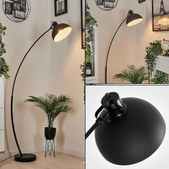 Lampadaire Recife Noir, 1 Lumiere