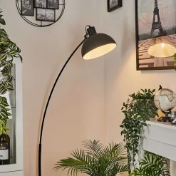 Lampadaire Recife Noir, 1 Lumiere