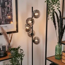 Lampadaire Remaisnil Clair, Fume, 5 Lumieres